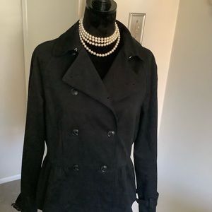 AnnTaylor Double Breasted Cotton Peplum Jacket